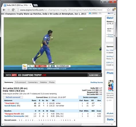 www. cricinfo. com|Live Cricket Streaming .